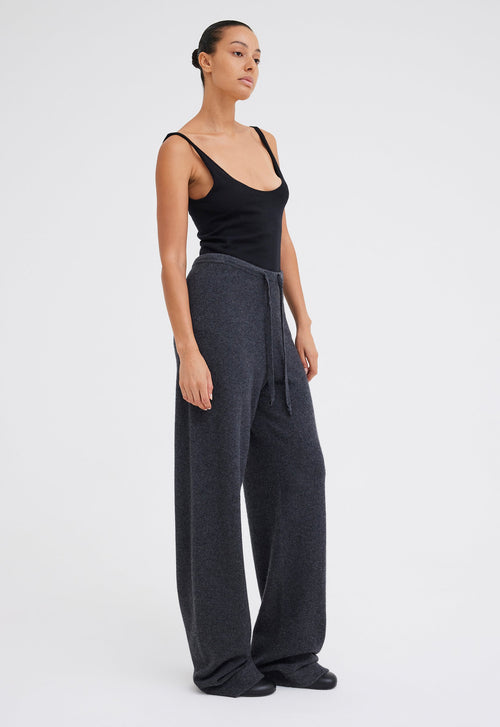 Jac+Jack Dova Cashmere Pant - Char Marle Grey